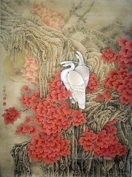 Traditionelle chinesische Kunst Werke - Reiher im Berg Chinesischer Kunst